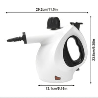Handheld Multi-Surface Pressurized Steam Cleaner With 12 Accessories